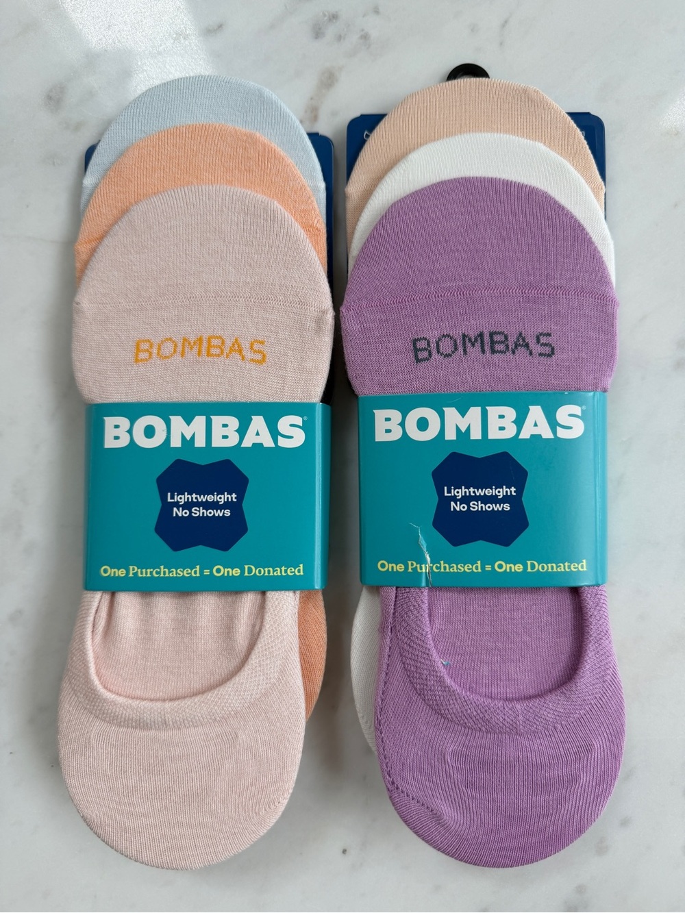 NWT Bombas Lightweight No Show Socks Medium 6 Pairs MSRP $65